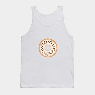 White Donut and Chocolate Sprinkles Tank Top